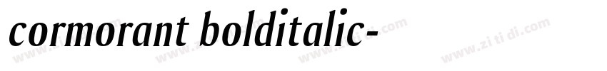 cormorant bolditalic字体转换 cormorant bolditalic字体转换